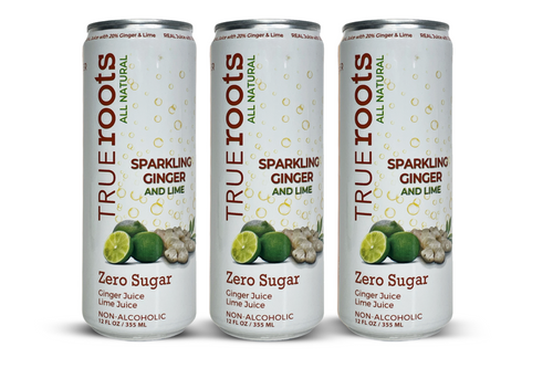 Sparkling Ginger & Lime Zero Sugar - Zero Alcohol. 12-Pack