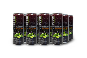 Sparkling Black Tea with Lime.  12 - Pack