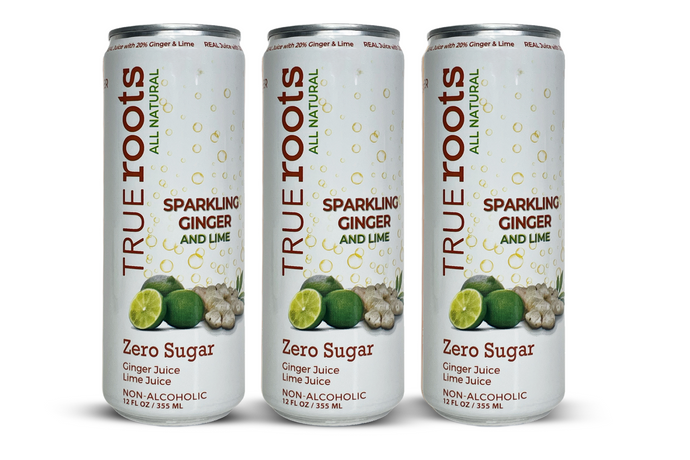 Sparkling Ginger & Lime Zero Sugar - Zero Alcohol. 12-Pack